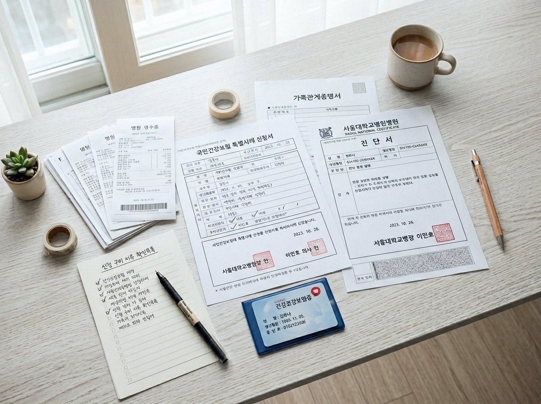 [2026 최신] 건강보험 산정특례 신청 서류 준비물 완벽 가이드