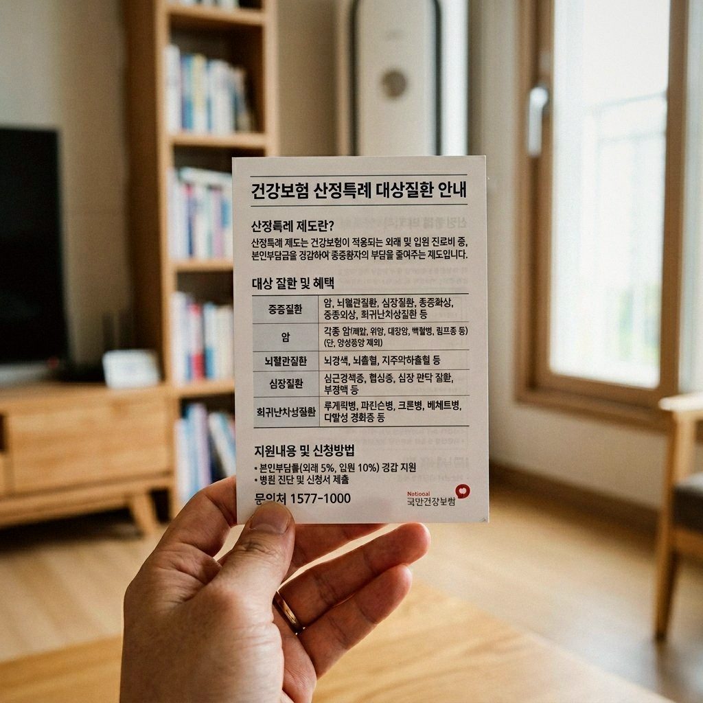 건강보험 산정특례 신청방법 대상질환